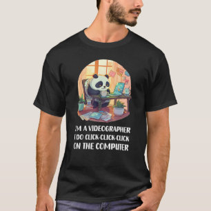 Camiseta Eu sou um vetor I Do Click click On The C (Sou um