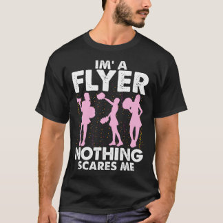 Camiseta Eu Sou Um Voador Nada Me Assusta Cheer Cheerleadin