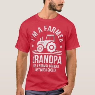 Camiseta Eu sou um vovô fazendeiro que dá Fazenda de trator