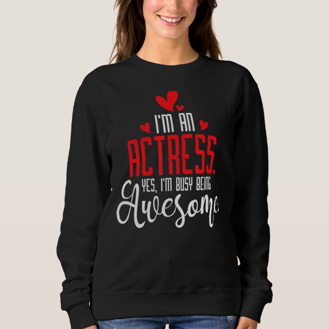 Camiseta Eu sou uma Atriz de teatro de teatro de moça da Br (Frente)