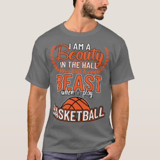 Camiseta Eu Sou Uma Bela No Basquete Da Besta Hall