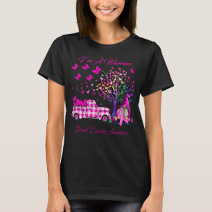 Camiseta Eu sou uma borboleta de Cancer de mama do guerreir