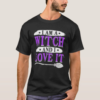 Camiseta Eu sou uma bruxa e eu a amo para a festa de Hallow