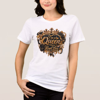 Camiseta Eu sou uma Coroa Real Elegante Design de Rainha