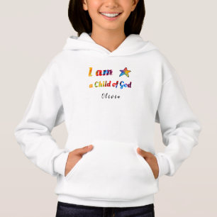 Camiseta "Eu sou uma Criança de Deus" design Hoodie