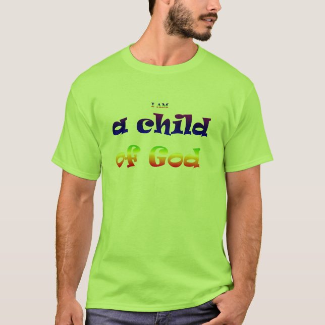 Camiseta Eu sou uma criança do deus (Frente)