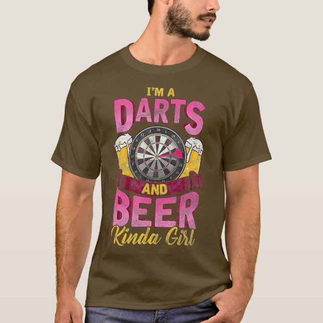 Camiseta Eu sou uma Dardo e uma Menina Engraçada Dart (Frente)