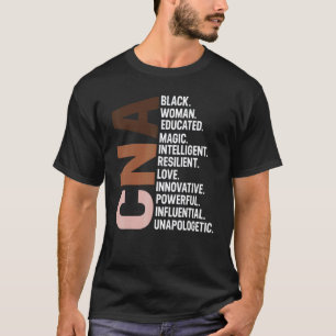 Camiseta Eu Sou Uma Enfermeira Cna Negra Afro Mulher Histór