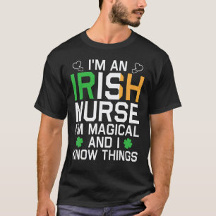 Camiseta Eu Sou Uma Enfermeira Irlandesa Dia de São Patríci