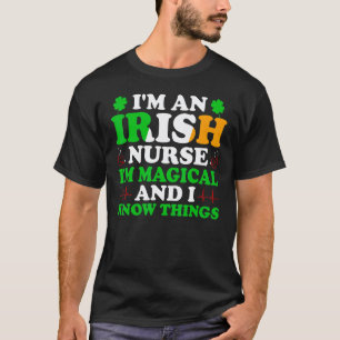 Camiseta Eu Sou Uma Enfermeira Irlandesa Dia de São Patríci