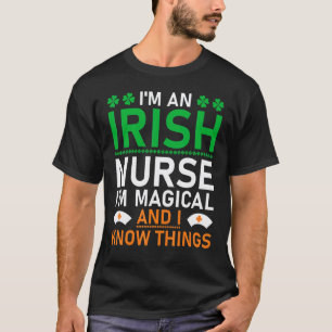 Camiseta Eu Sou Uma Enfermeira Irlandesa Dia de São Patríci