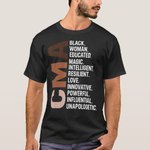 Camiseta Eu Sou Uma Enfermeira Negra Cma Rn Afro Mulher His