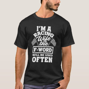 Camiseta Eu sou uma esposa correndo A palavra F será usada