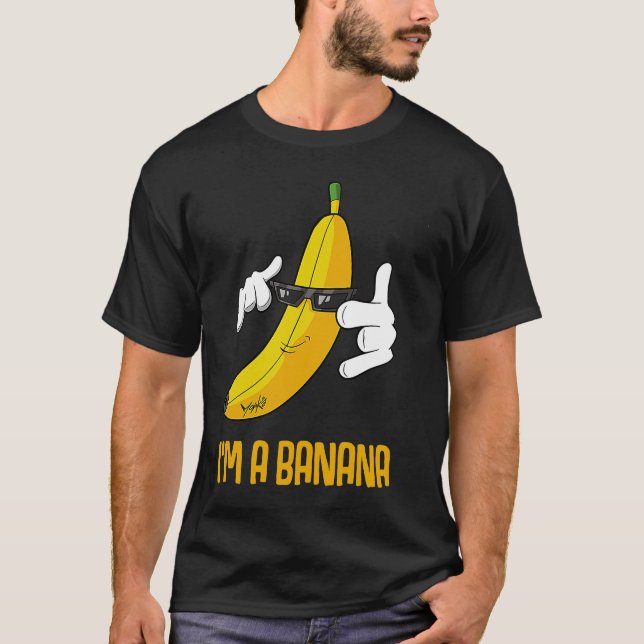 Camiseta Eu Sou Uma fantasia De Banana (Frente)