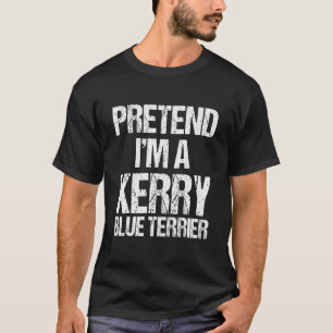 Camiseta Eu sou uma fantasia de cachorro de Kerry Blue Terr