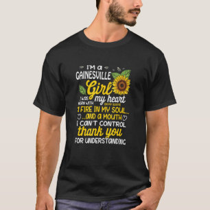 Camiseta Eu sou uma Gainesville Girl. Eu estava nascer de u