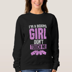 Camiseta Eu Sou Uma Garota De Boxing Não Me Toca No Treinam