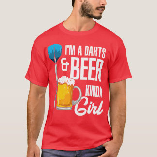 Camiseta Eu Sou Uma Garota De Cerveja De Dardos