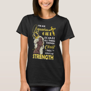 Camiseta Eu Sou Uma Garota Do Aquário, Eu Posso Fazer Qualq