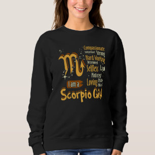 Camiseta Eu Sou Uma Garota Escorpieira Sinal De Zodíaco Mul