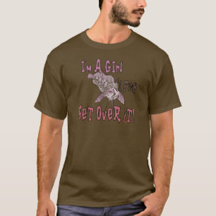 Camiseta Eu sou uma garota que eu peixe supera