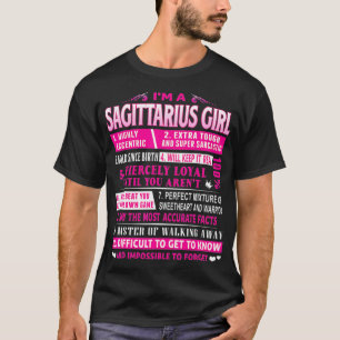 Camiseta Eu sou uma garota sagitário Aniversário sagitário