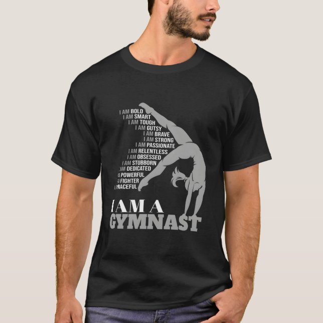 Camiseta Eu Sou Uma Ginástica De Mão De Gymnast (Frente)