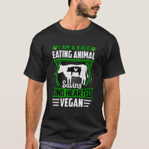 Camiseta Eu sou uma Kale comendo animais salvando Vega amad