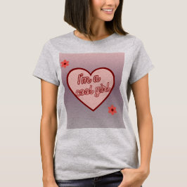 Camiseta ✨ eu sou uma Legal garota - Trendy Aestic Heart De