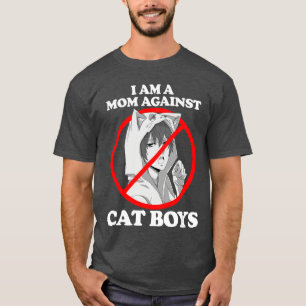 Camiseta Eu Sou Uma Mãe Contra Presente de Meninos Gato