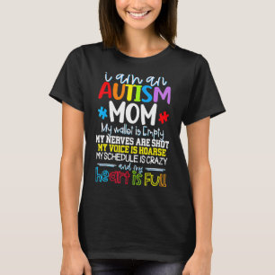 Camiseta Eu Sou Uma Mãe de Autismo Conscientização do Autis