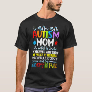 Camiseta Eu Sou Uma Mãe de Autismo Conscientização sobre Au