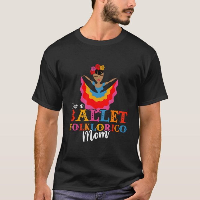 CAMISETA EU SOU UMA MÃE DE BALLET FOLKLÓRICO DANÇA (Frente)