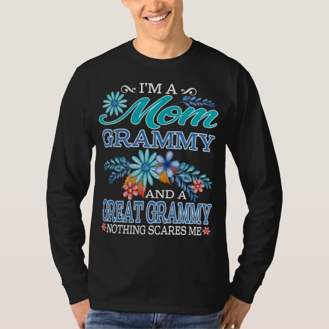 Camiseta Eu sou uma mãe Grammy e uma gramática excelente Na (Frente)