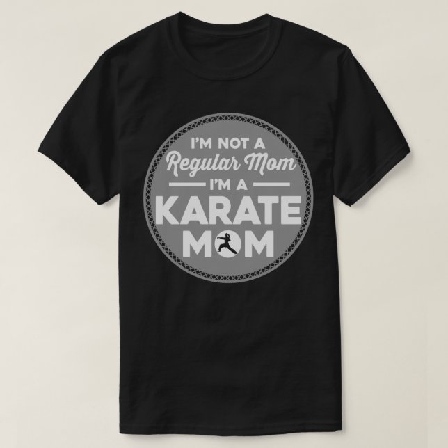 Camiseta Eu Sou Uma Mãe Karate Presente Para A Mãe Karate (Frente do Design)