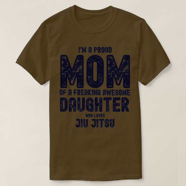 Camiseta Eu sou uma mãe orgulhosa de uma filha maravilhosa  (Frente do Design)