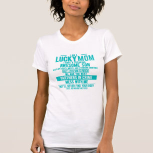 Camiseta Eu Sou Uma Mãe Sortuda