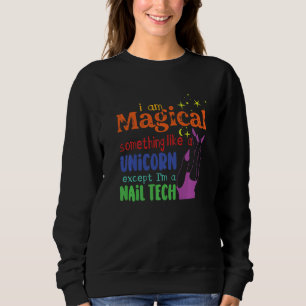 Camiseta Eu Sou Uma Magia Como Um Técnico De Unhas Unicórni