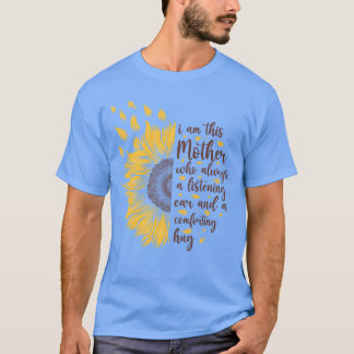 Camiseta Eu sou uma moça motivadora de presente de girassol