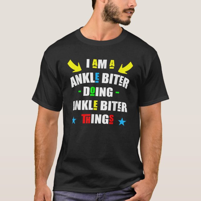 Camiseta Eu sou uma mordida de anquilha fazendo coisas de m (Frente)