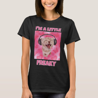 Camiseta Eu sou uma mulher de meme de gato esquisita