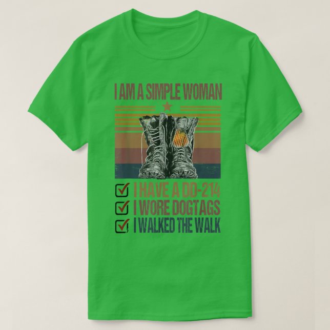 Camiseta Eu Sou Uma Mulher Simples Eu Tenho Um Ventilador D (Frente do Design)