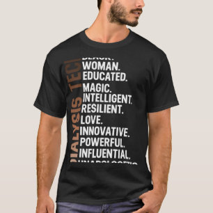 Camiseta Eu Sou Uma Negra Histórica Negra De Diálise Afro-M