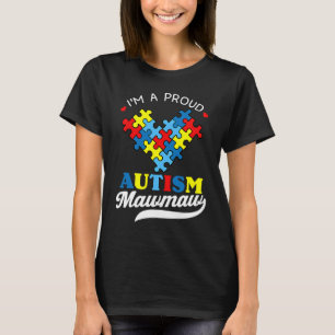 Camiseta Eu Sou Uma Orgulhosa Mawmaw Conscientização do Aut