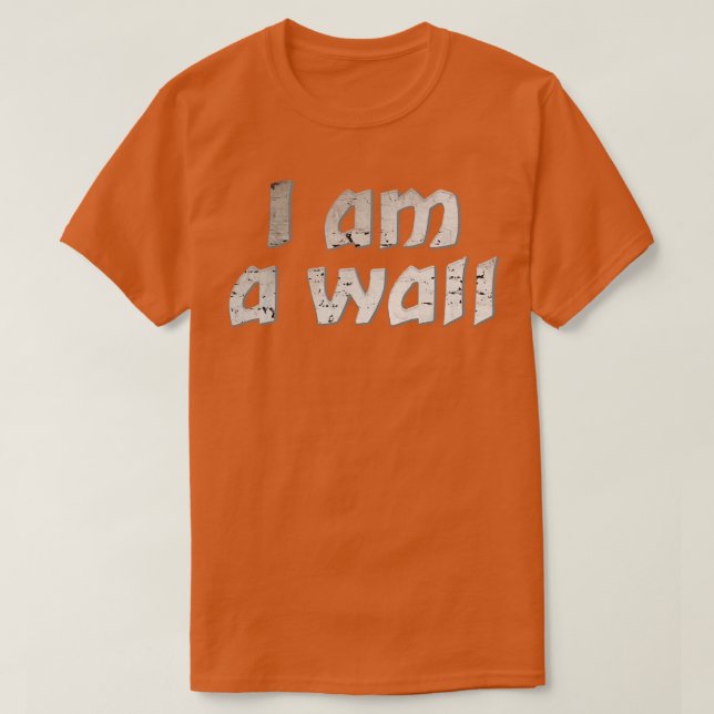 Camiseta Eu sou uma parede (Frente do Design)