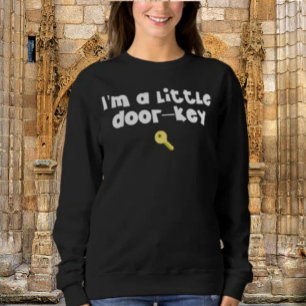 Camiseta Eu sou uma pequena porta — chave (Dorky) - Gráfico