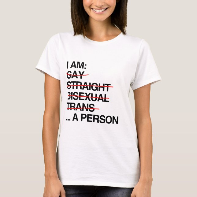 CAMISETA EU SOU UMA PESSOA (Frente)