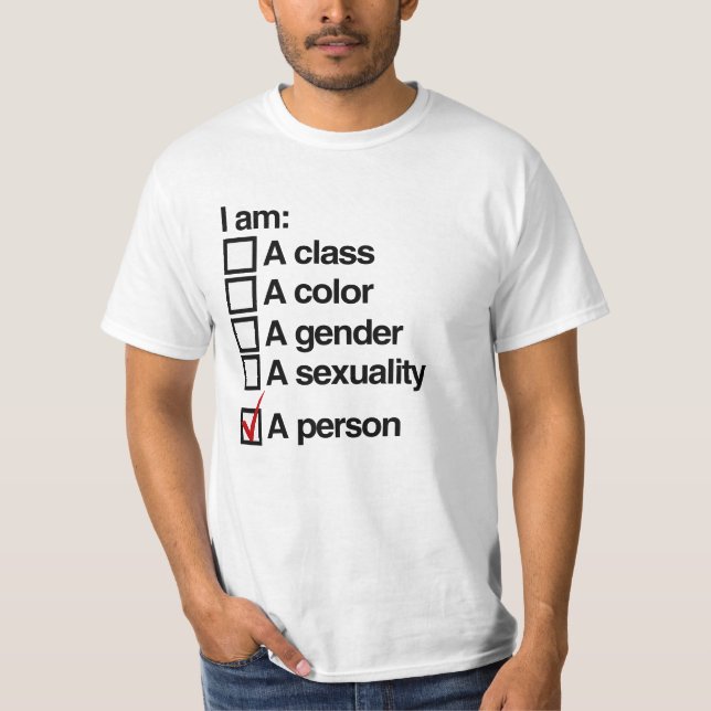 Camiseta Eu sou uma pessoa (Frente)
