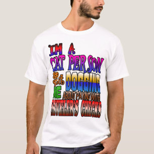 Camiseta Eu sou uma pessoa do gato assim que parado