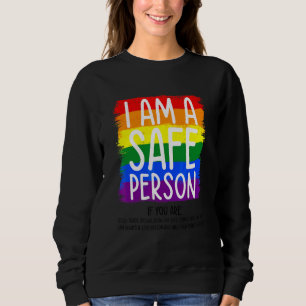 Camiseta Eu Sou Uma Pessoa Segura Bissexual Orgulho Gay Arc
